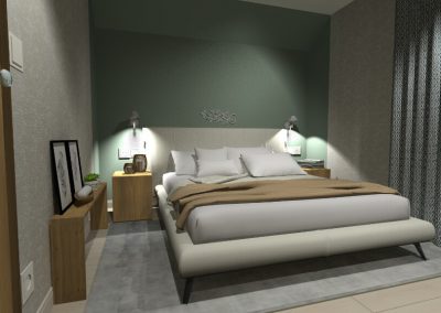 hálószoba tervezés, 3D látványterv