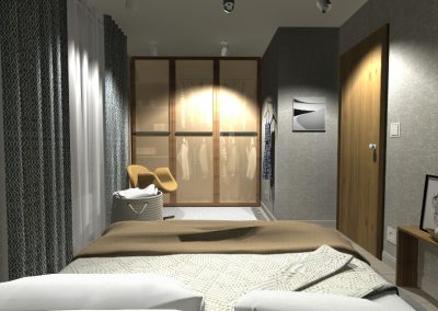 hálószoba tervezés, 3D látványterv